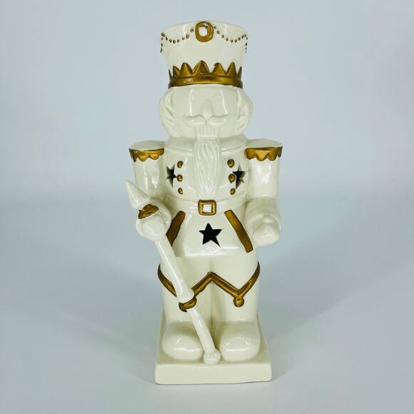 International Bazaar Porcelain Christmas Holiday Nutcracker Decoration - VGUC - Picture 12 of 12